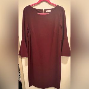 Calvin Klein size 16 women’s dress. Bell sleeves